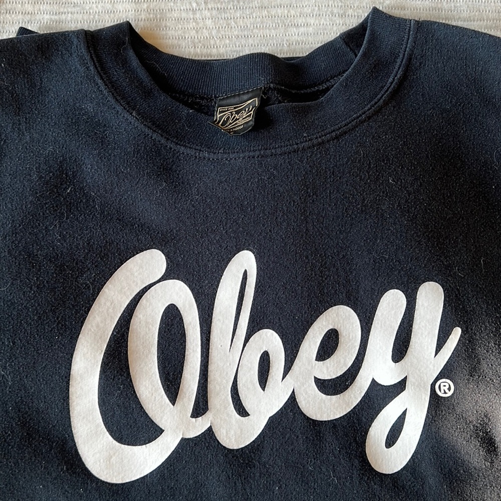 Black Obey Vintage Sweater